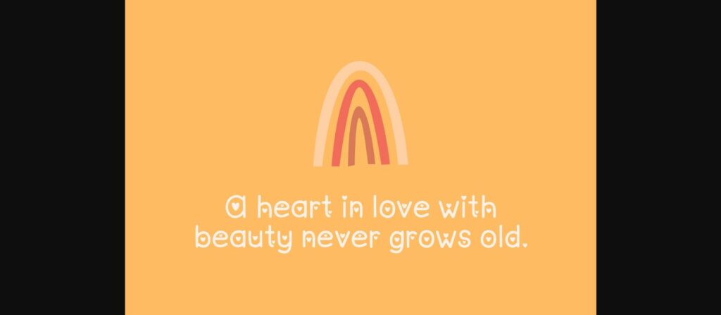 Hearts Notes Font Poster 5