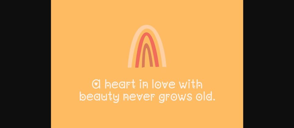 Hearts Notes Font Poster 5
