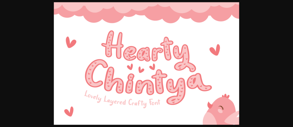 Hearty Chintya Font Poster 3