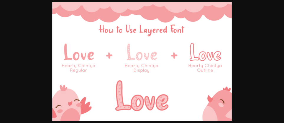 Hearty Chintya Font Poster 9