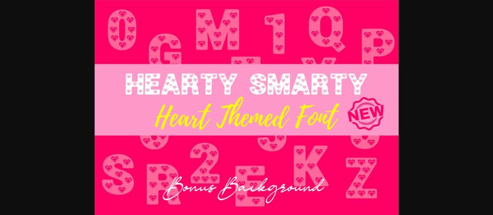 Hearty Smarty Font Poster 3