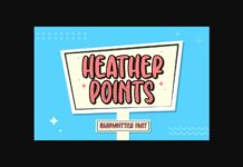 Heather Points Font Poster 1