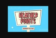 Heather Points Font Heather Points Font Poster 1