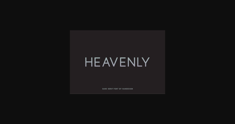 Heavenly Font Poster 3