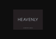 Heavenly Font Poster 1