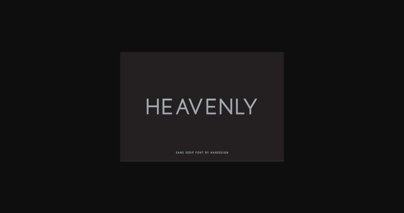 Heavenly Font Poster 1