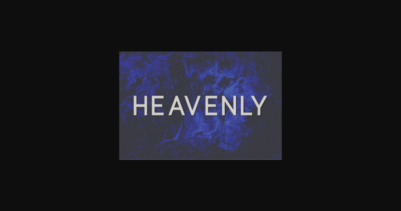 Heavenly Font Poster 3