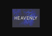 Heavenly Font Poster 1