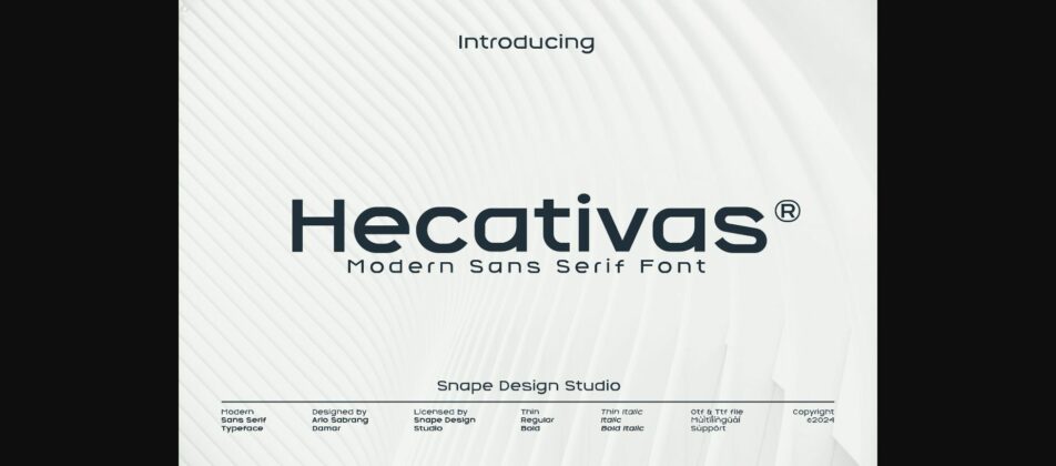 Hecativas Font Poster 3