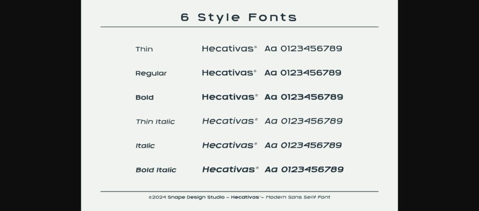 Hecativas Font Poster 6