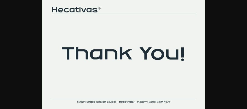 Hecativas Font Poster 9