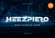 Heezpiero Font Poster 1