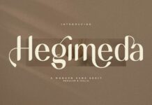 Hegimeda Font Poster 1