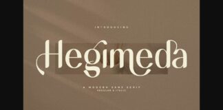 Hegimeda Font Poster 1