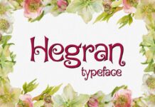 Hegran Font Poster 1