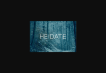 Heidate Font Poster 1