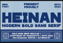 Heinan Font Poster 1