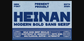 Heinan Font Poster 1