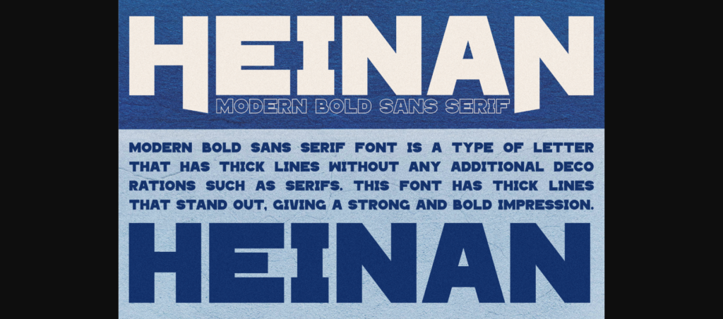 Heinan Font Poster 4