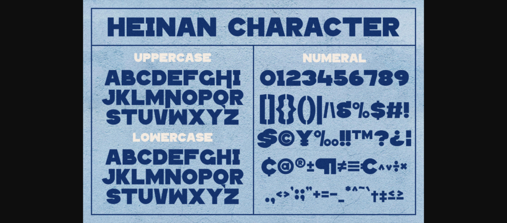 Heinan Font Poster 9