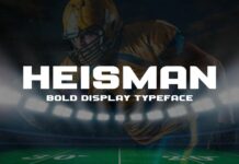 Heisman Font Poster 1