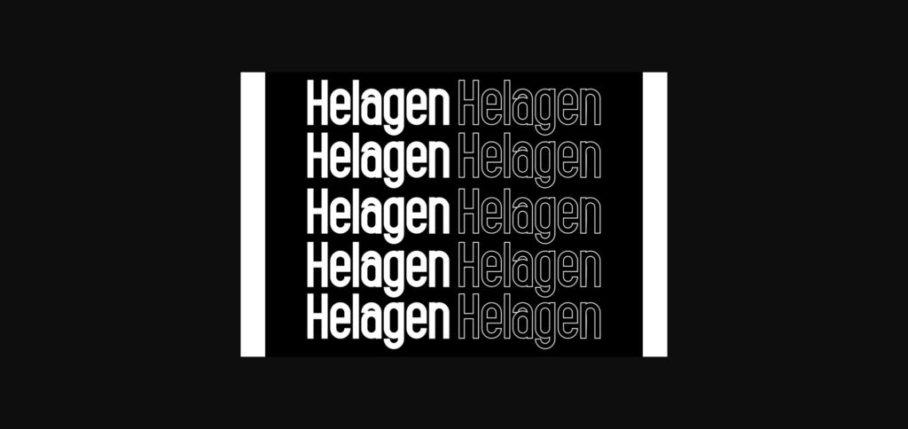 Helagen Font Poster 10