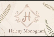 Heleny Monogram Font Poster 1