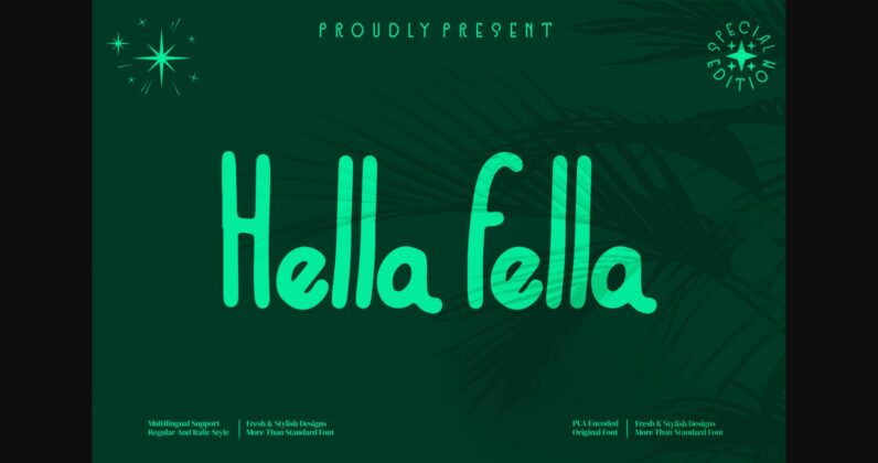 Hella Fella Font Poster 3