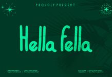 Hella Fella Font Poster 1