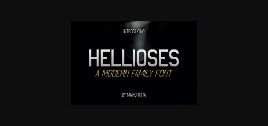 Hellioses Font Poster 3