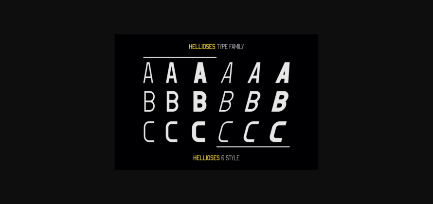 Hellioses Font Poster 5