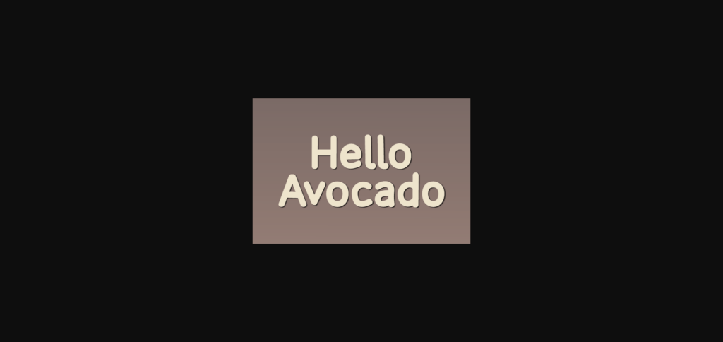 Hello Avocado Font Poster 3