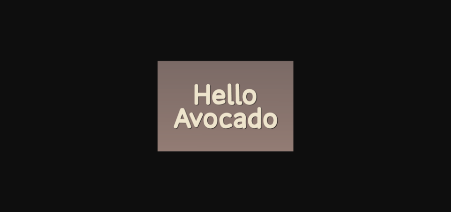 Hello Avocado Font Poster 3