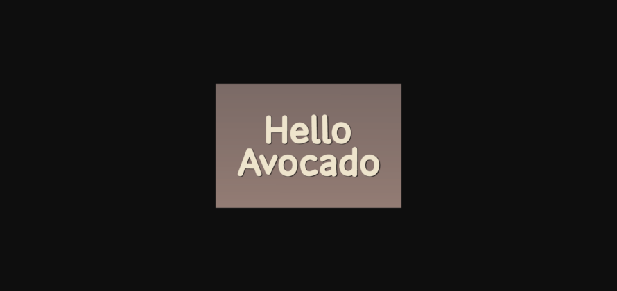 Hello Avocado Font Poster 1