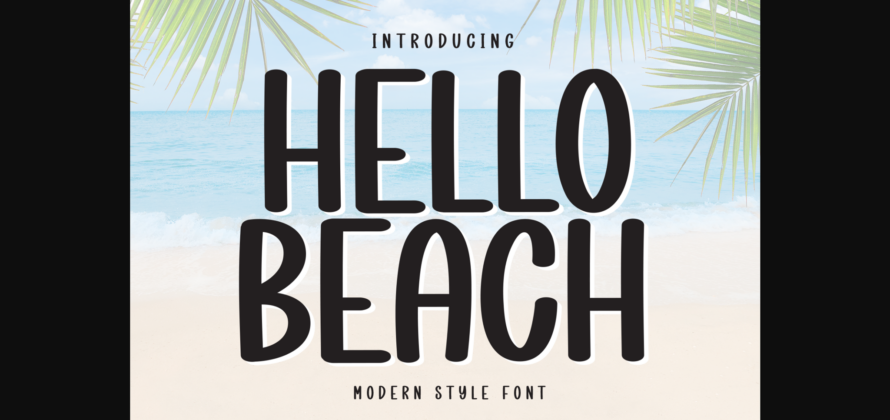 Hello Beach Font Poster 3