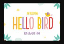 Hello Bird Font Poster 1