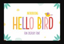 Hello Bird Font Poster 1