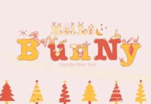 Hello Bunny Font Poster 1