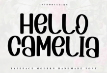 Hello Camelia Font Poster 1