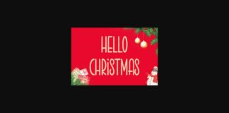 Hello Christmas Font Poster 1