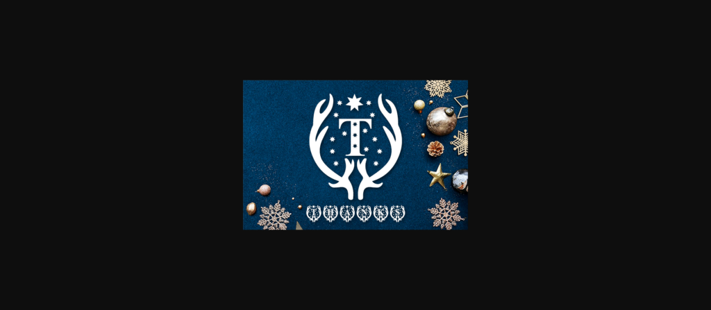 Hello Christmas Monogram Font Poster 10
