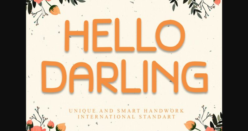 Hello Darling Font Poster 3