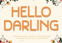 Hello Darling Font Poster 1