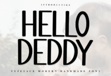 Hello Deddy Font Poster 1