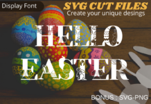 Hello Easter Font Poster 1