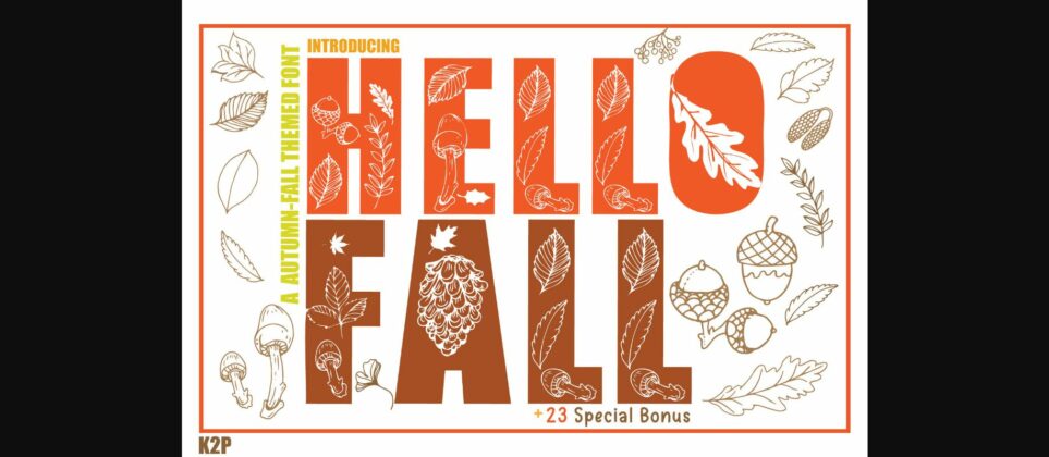 Hello Fall Font Poster 3