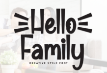 Hello Family Font Poster 1