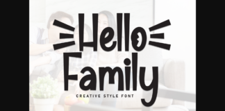 Hello Family Font Poster 1