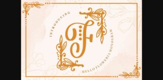 Hello Floweria Font Poster 1