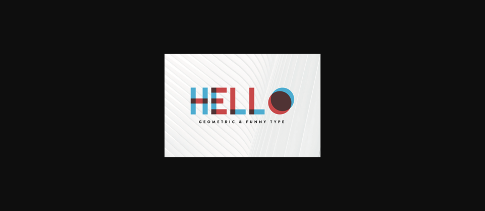 Hello Font Poster 3